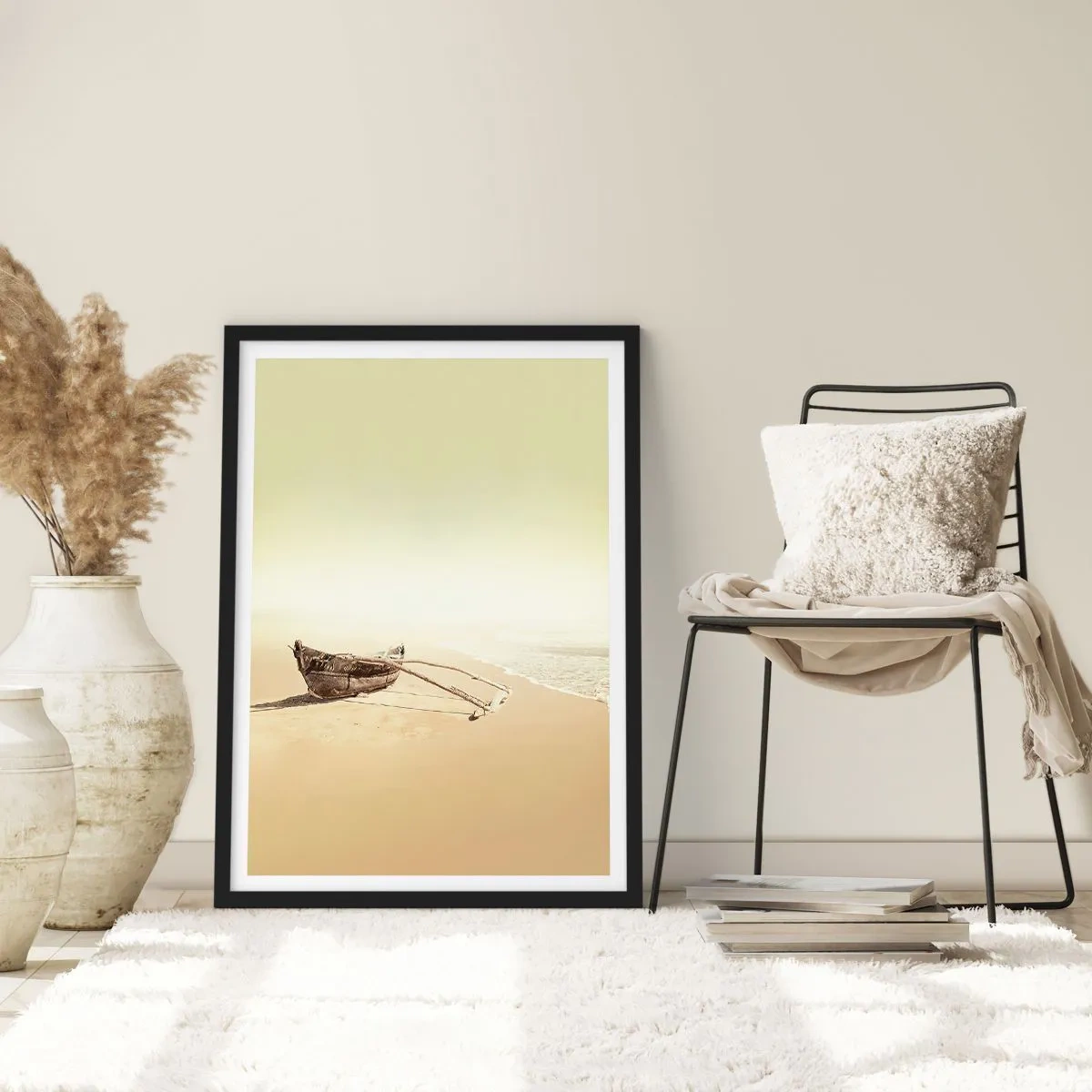 Poster in een zwarte lijst - Geheugen van de Stille Zuidzee - 40x50 cm