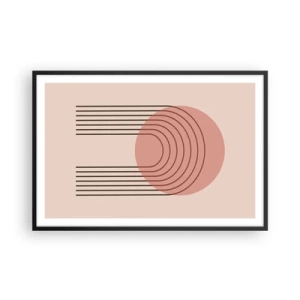 Poster in een zwarte lijst - Onweerstaanbare aantrekkingskracht - 91x61 cm