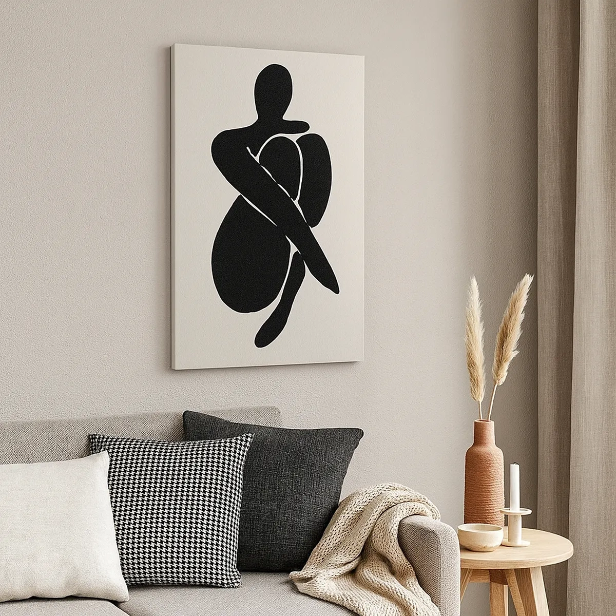 Schilderen op canvas - In je eigen armen - 50x70 cm