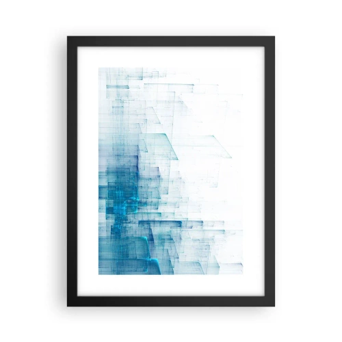 Poster in een zwarte lijst - Hoe ruimte geworden is - 30x40 cm