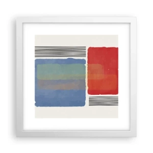 Poster in een witte lijst - De geest en de letter van de geometrie - 30x30 cm