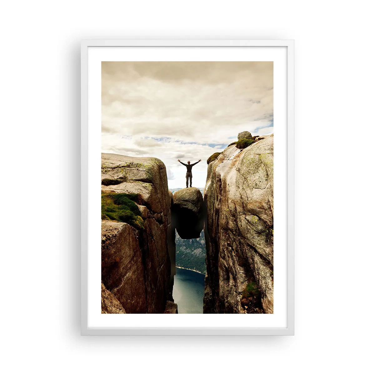 Poster in een witte lijst - Hoe gaat het met mij?! - 50x70 cm