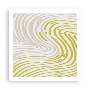 Poster - Een compositie met een zachte buiging - 60x60 cm