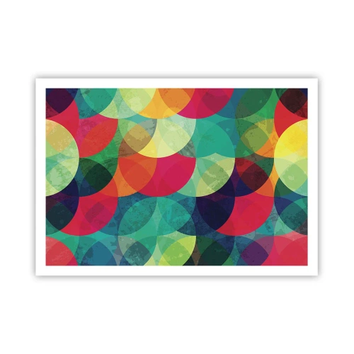 Poster - Beklimming naar de regenboog - 100x70 cm