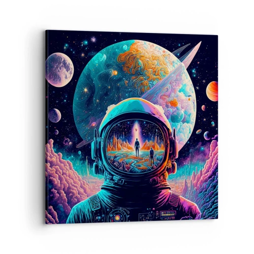 Schilderen op canvas - Filosofen hebben er niet van gedroomd - 70x70 cm