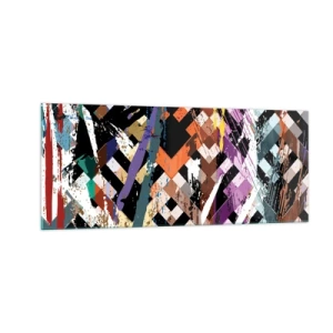 Schilderen op glas - Tot de tweede macht verheven - 100x40 cm