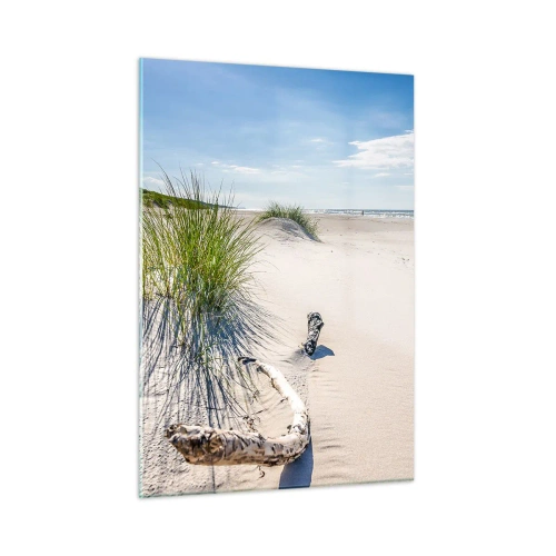 Schilderen op glas - De mooiste zandstrand? Oostzee-strand - 50x70 cm