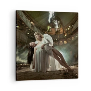 Schilderen op canvas - De geest van het oude theater - 60x60 cm