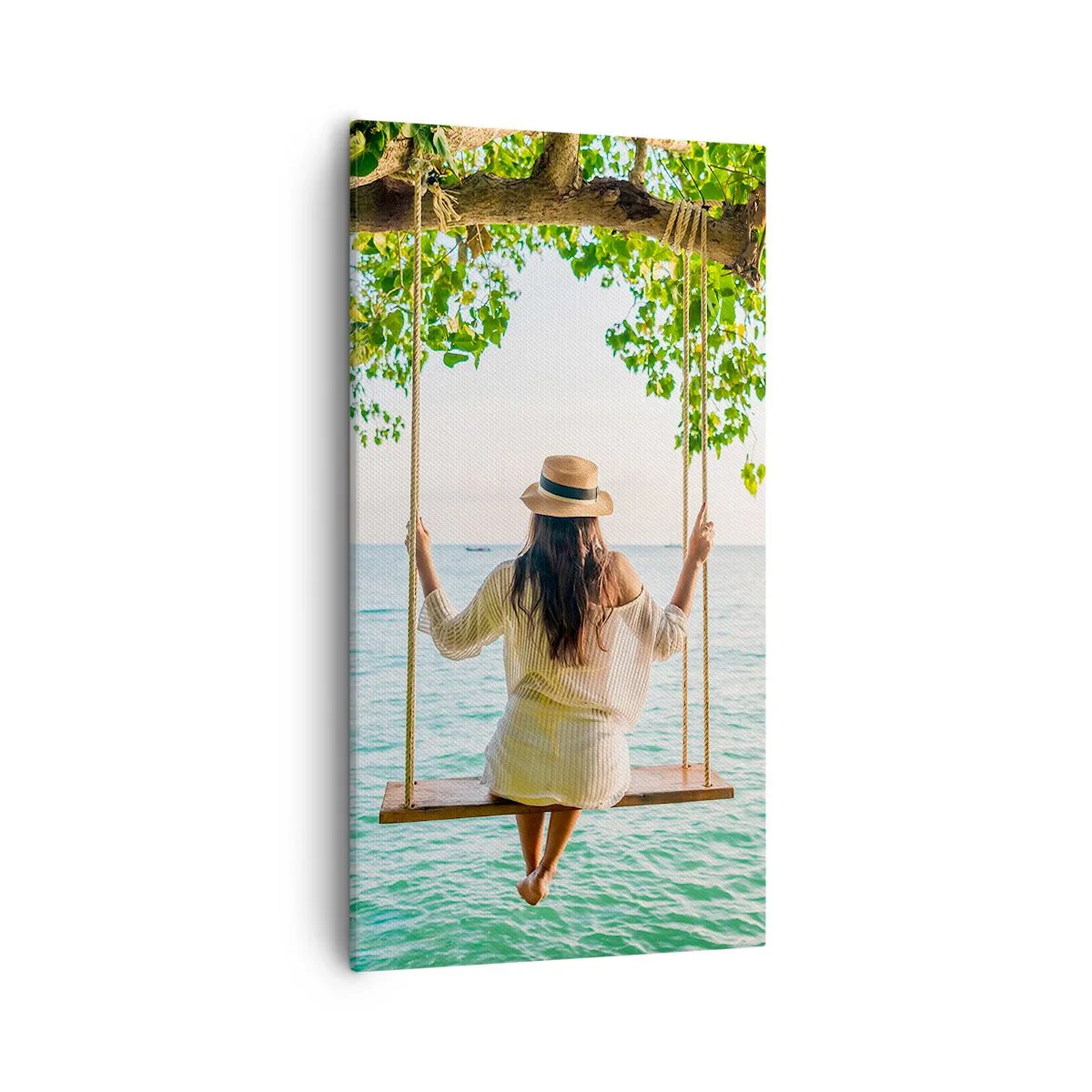 Schilderen op canvas - Het leven is prachtig - 55x100 cm