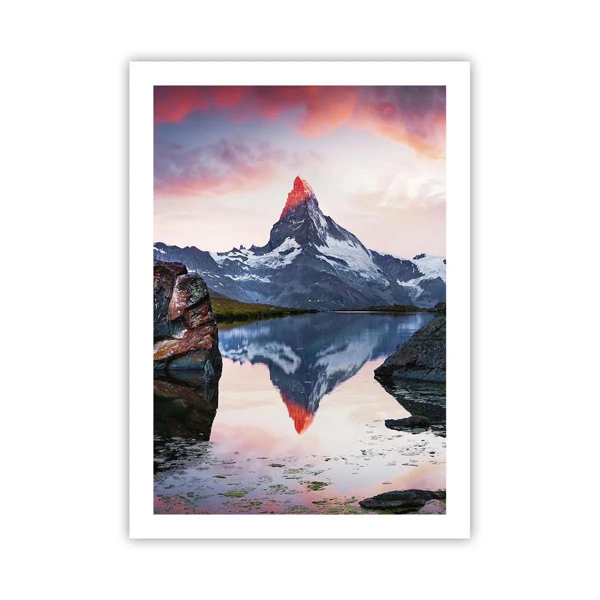 Poster - Het hart van de bergen is heet - 50x70 cm