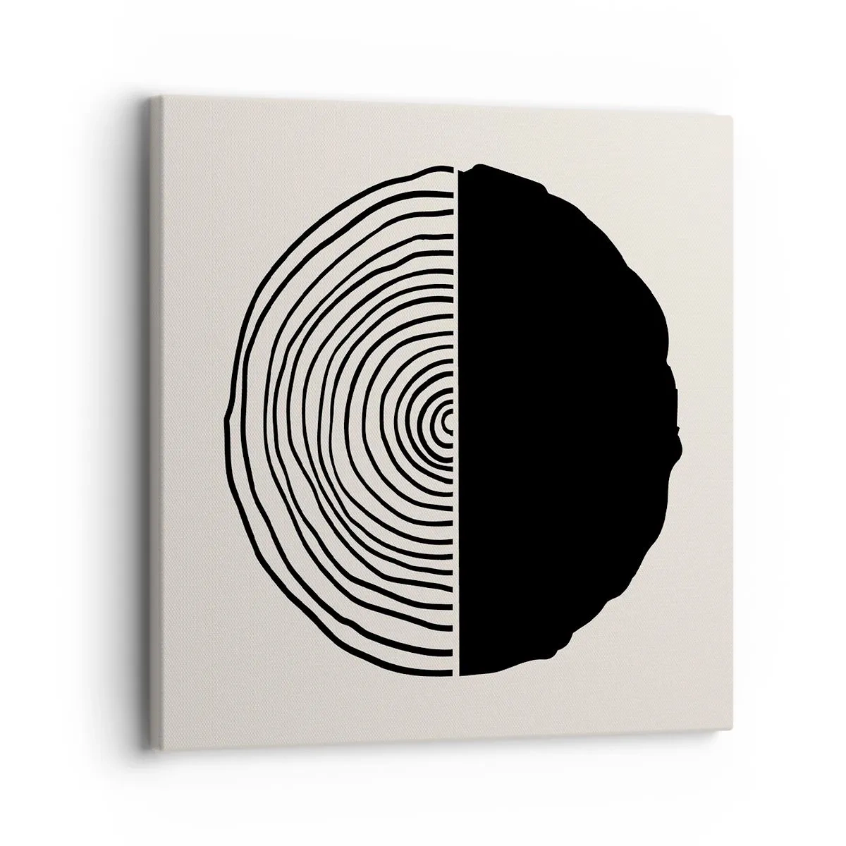 Schilderen op canvas - Half om half - 30x30 cm