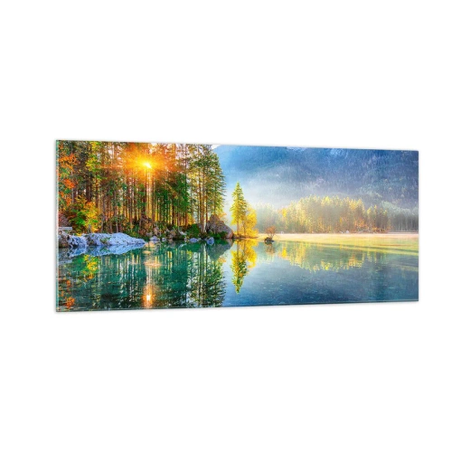 Schilderen op glas - Majesteit en zoetheid - 100x40 cm