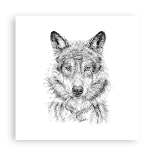 Poster - Een geboren leider - 60x60 cm