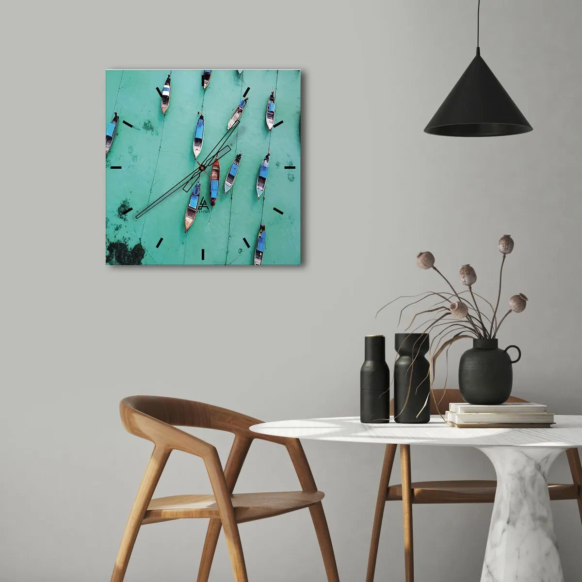 Wandklok - Klok - In blijde verwachting - 40x40 cm