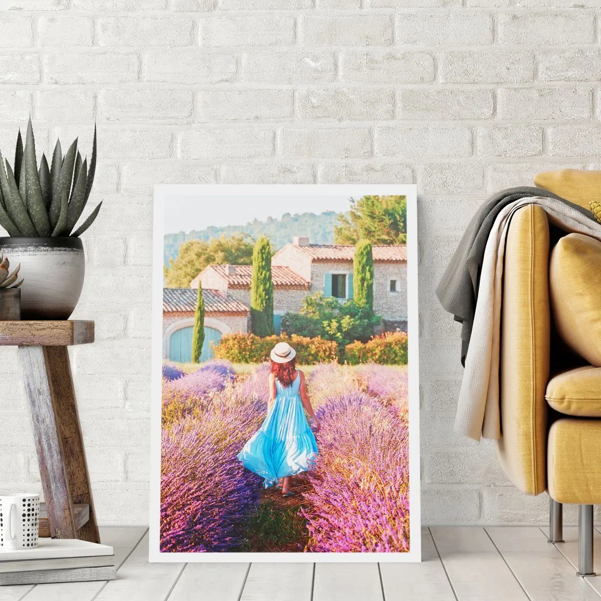 Poster - Lavendel meisje - 30x40 cm