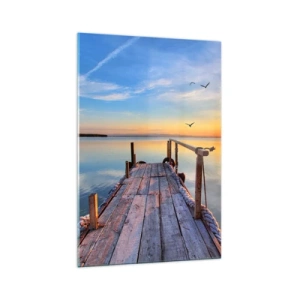 Schilderen op glas - Loop recht naar de zon - 70x100 cm
