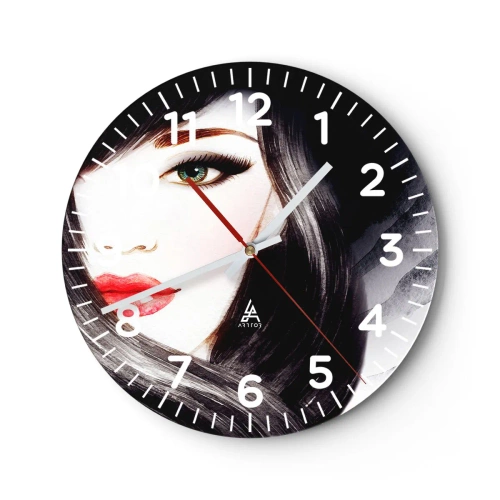 Wandklok - Klok - Saffier look - 30x30 cm