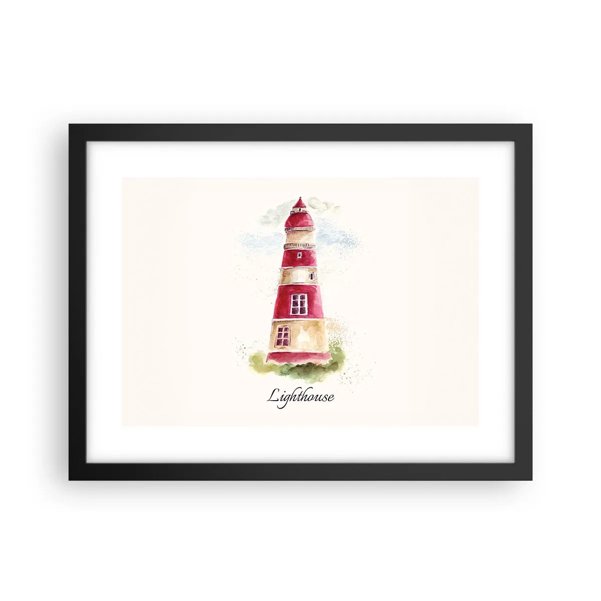 Poster in een zwarte lijst - Er is altijd goed weer in de buurt - 40x30 cm