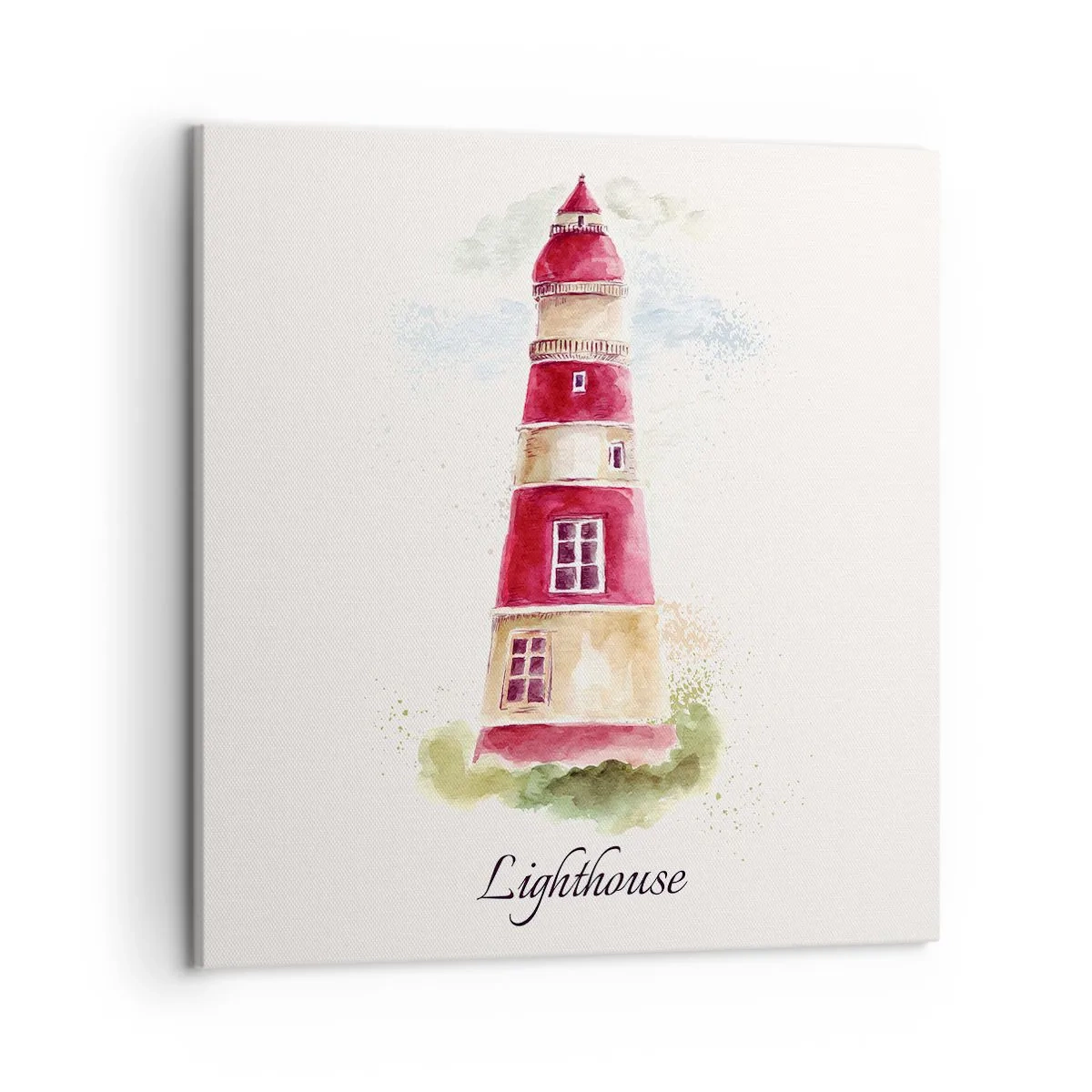 Schilderen op canvas - Er is altijd goed weer in de buurt - 50x50 cm