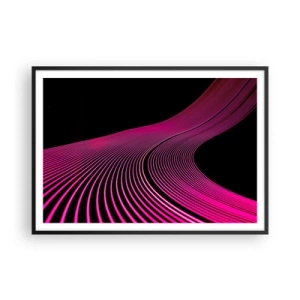 Poster in een zwarte lijst - Avenue van licht - 100x70 cm