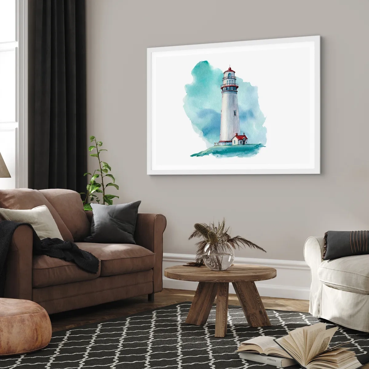 Poster in een witte lijst - Blue's zachtaardige zus - 50x40 cm