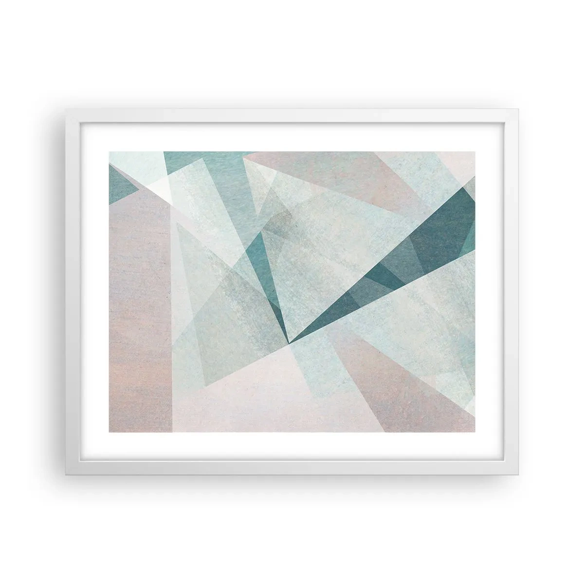 Poster in een witte lijst - Makkelijk maar dynamisch - 50x40 cm