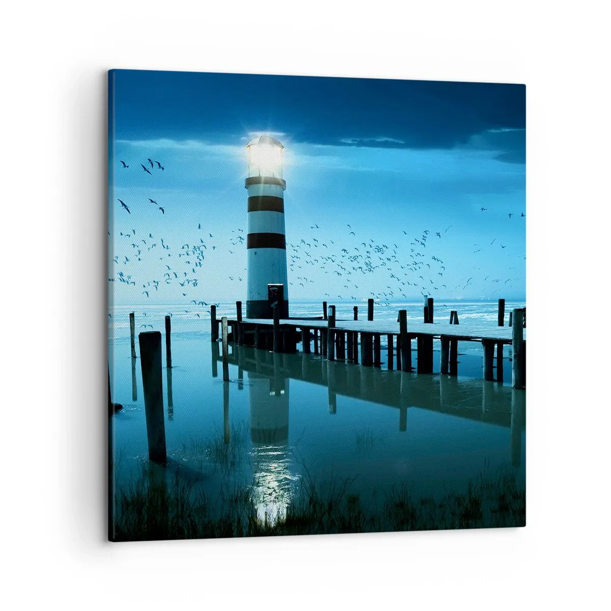 Schilderen op canvas - En je bent niet bang in het donker - 50x50 cm