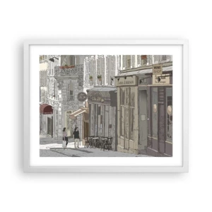 Poster in een witte lijst - Stadsvreugde - 50x40 cm