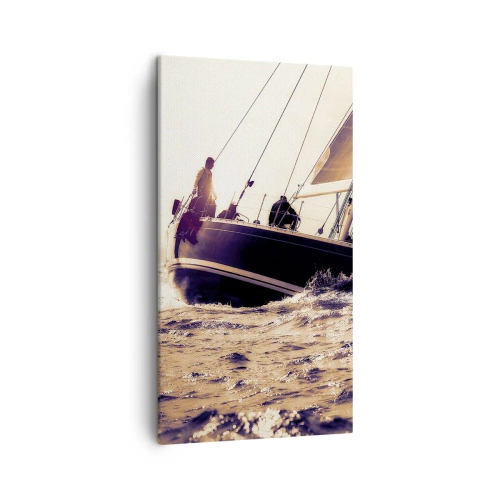 Schilderen op canvas - Zeil, matroos - 45x80 cm