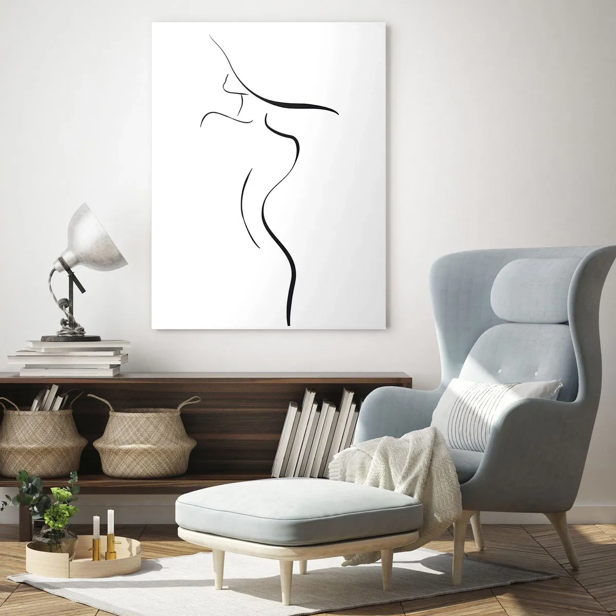 Schilderen op glas - Ongrijpbaar als een golf - 70x100 cm