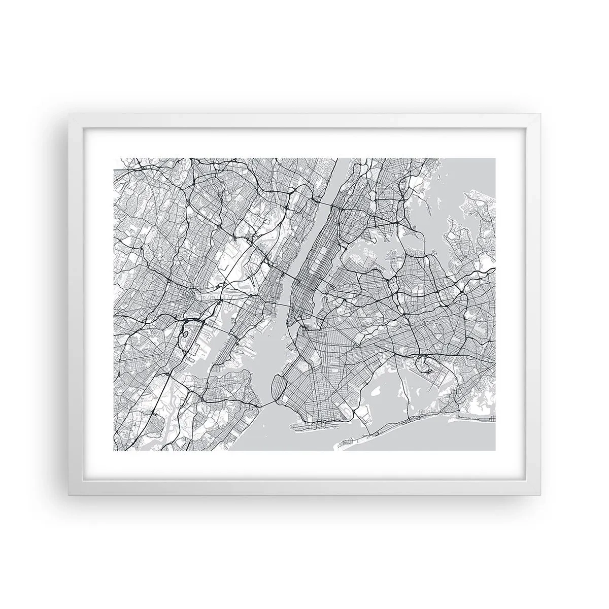 Poster in een witte lijst - De anatomie van een metropool - 50x40 cm