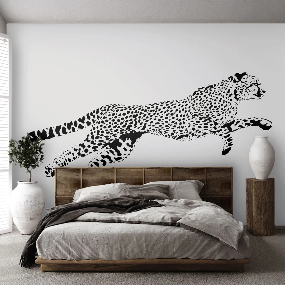 Fotobehang Standard Eco - De snelste op aarde - Dieren, Jachtluipaard, Wilde kat - 200x140 cm