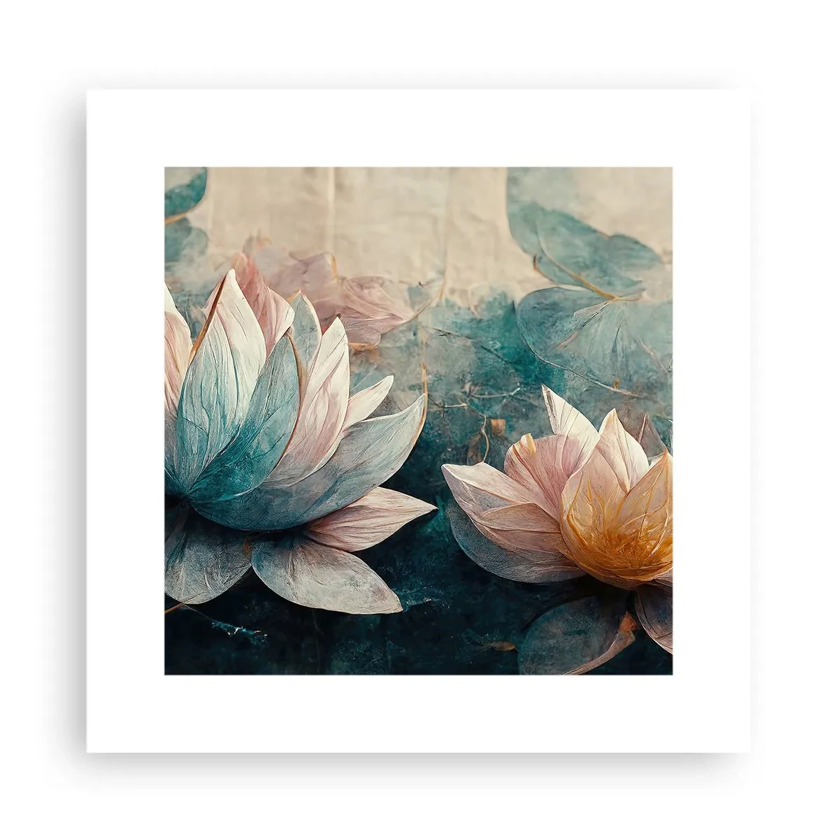 Poster - Sterren van het meer - 30x30 cm