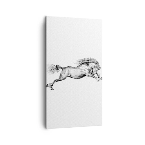 Schilderen op canvas - Vastgehouden in galop - 45x80 cm