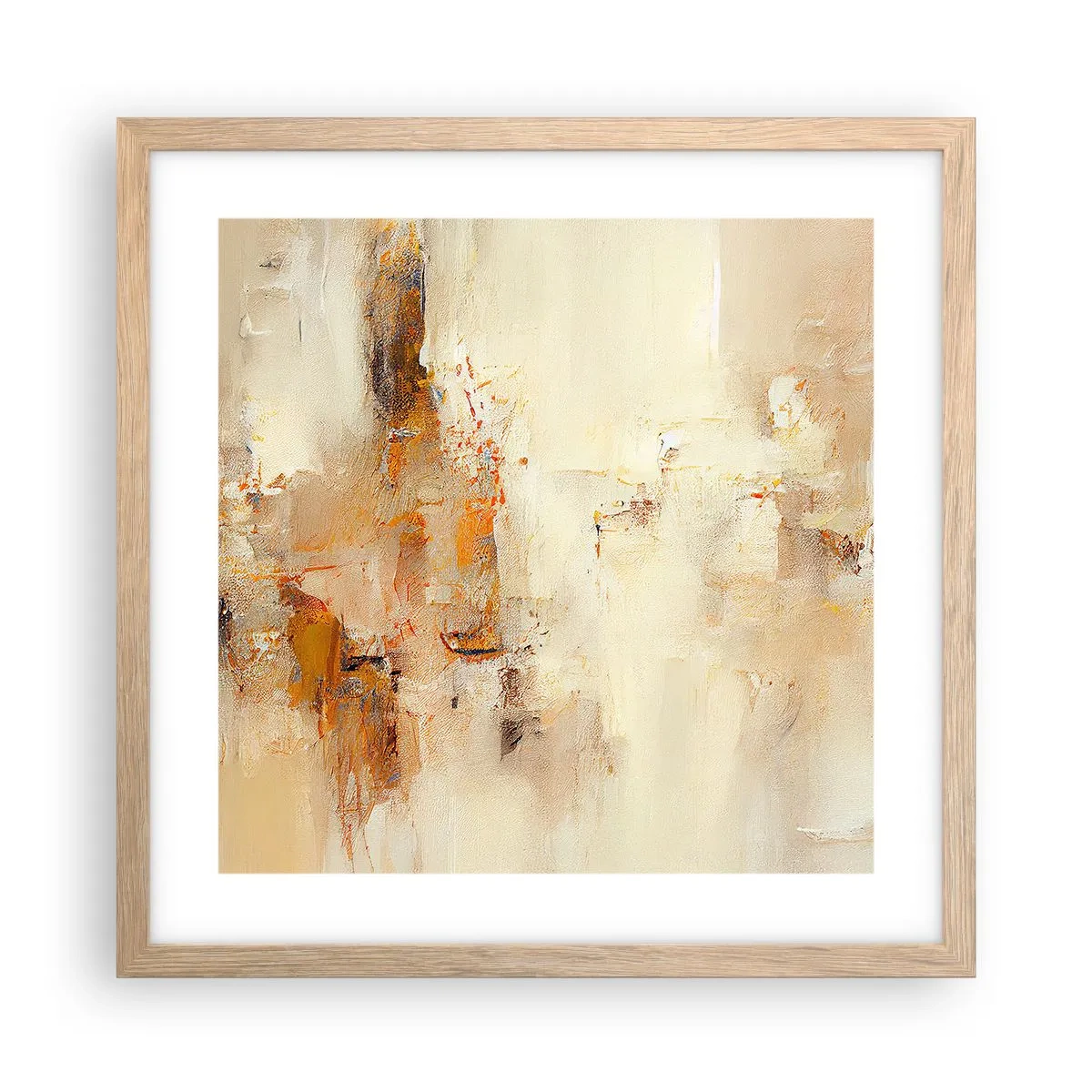 Een poster in een licht eiken lijst - Ziel van Amber - 40x40 cm