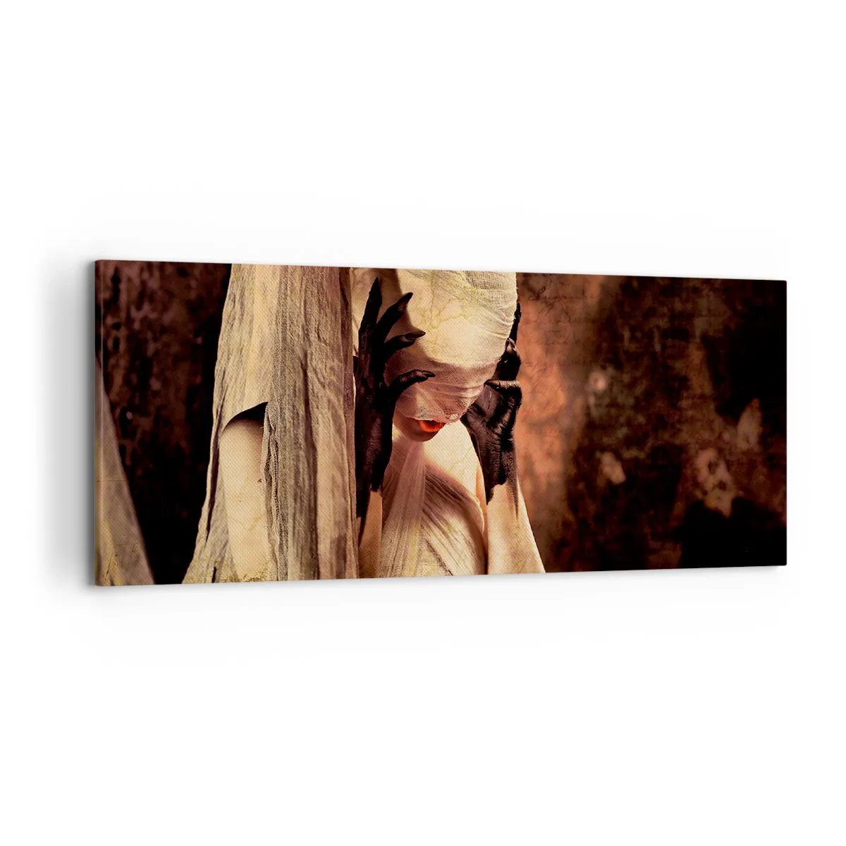 Schilderen op canvas - Tussen goed en kwaad - 120x50 cm