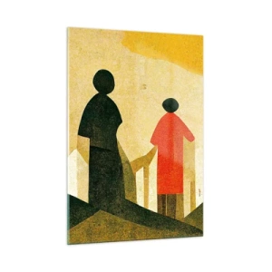 Schilderen op glas - Er is nog een lange weg te gaan - 50x70 cm