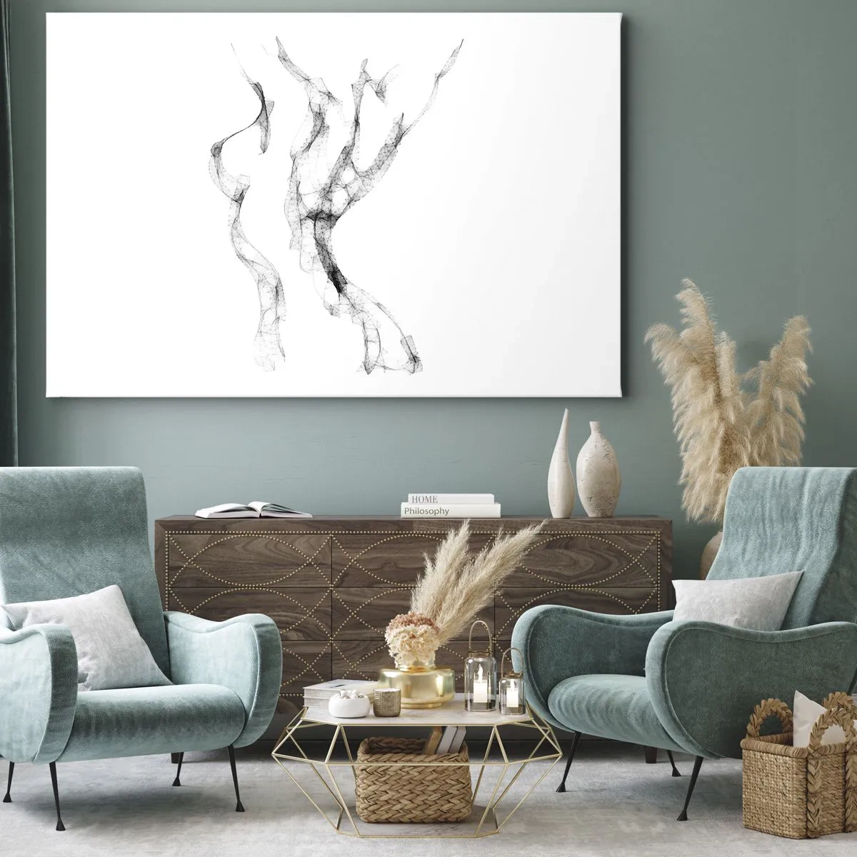 Schilderen op canvas - Mooi en sterk - 120x80 cm