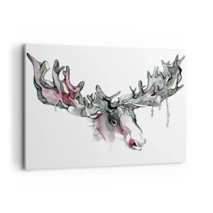 Schilderen op canvas - Kroon van de boskoning - 100x70 cm