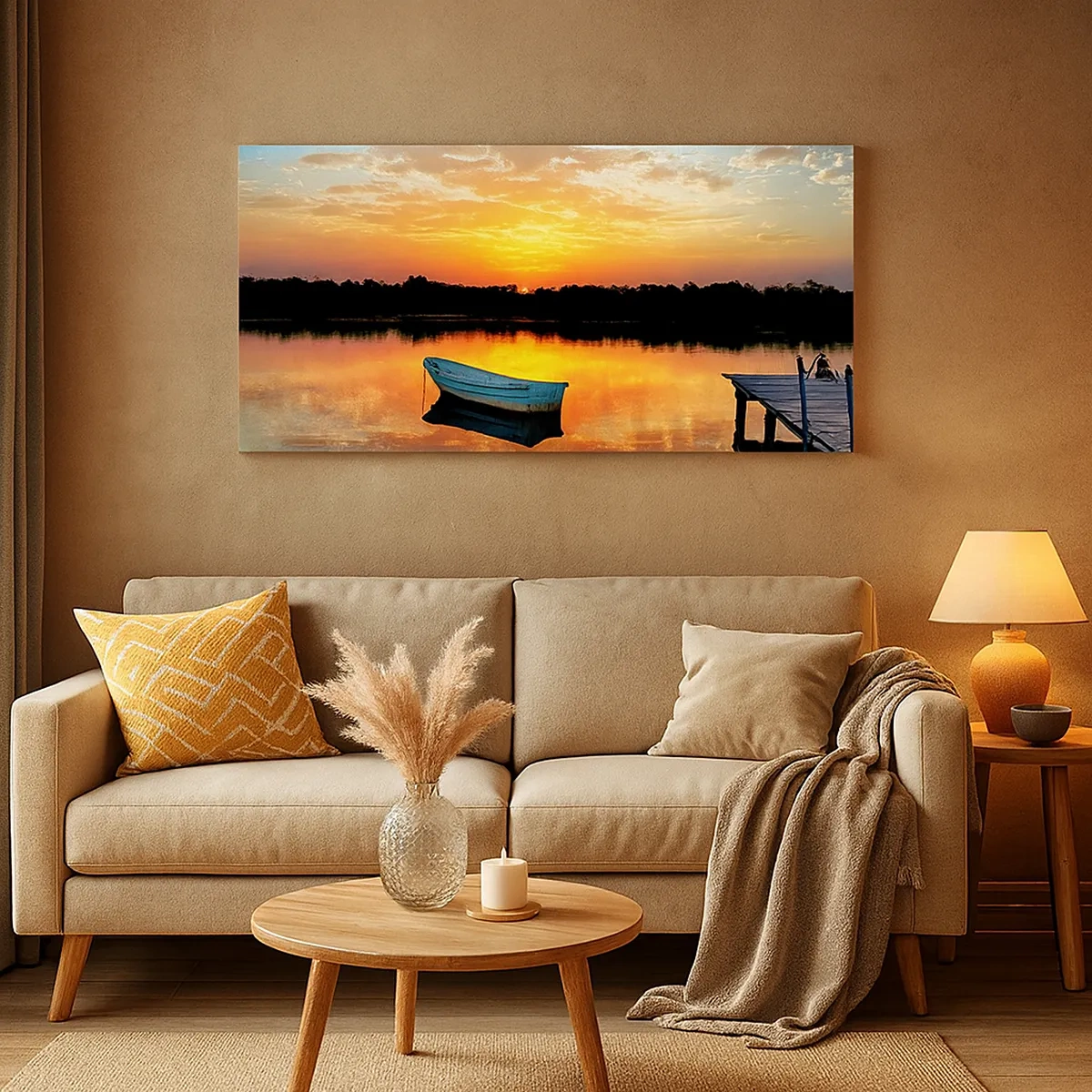 Schilderen op canvas - Kijk, luister, mediteer - 30x30 cm