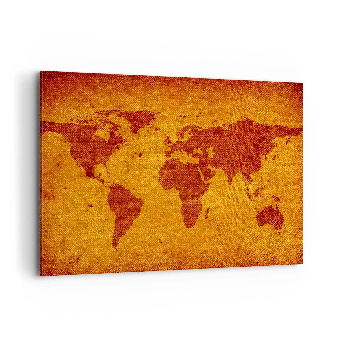 Schilderen op canvas - Een uitnodiging om op reis te gaan - 100x70 cm