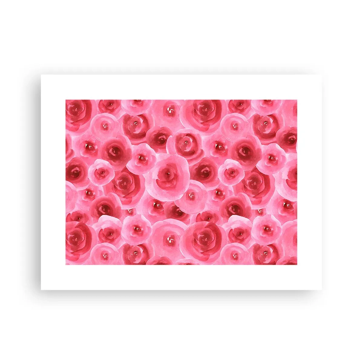 Poster - Rozen onder en boven - 40x30 cm
