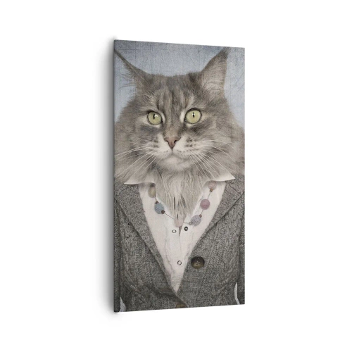 Schilderen op canvas - Bontjassen zijn weer in de mode - 65x120 cm