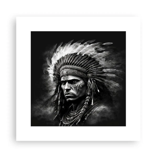 Poster - Een leider en strijder - 30x30 cm