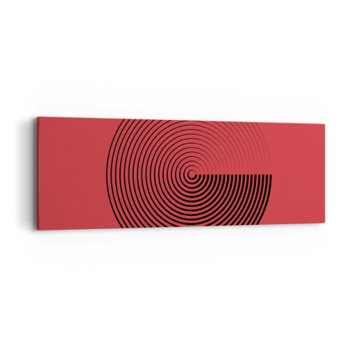 Schilderen op canvas - Circulaire beweging - 90x30 cm