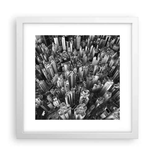 Poster in een witte lijst - Nog steeds hoger en hoger - 30x30 cm