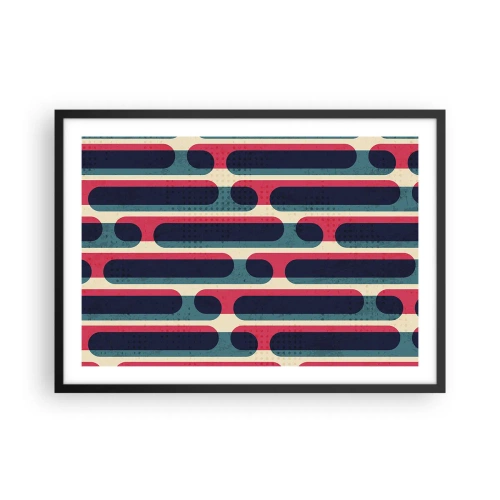 Poster in een zwarte lijst - In de diepte en vooruit - 70x50 cm