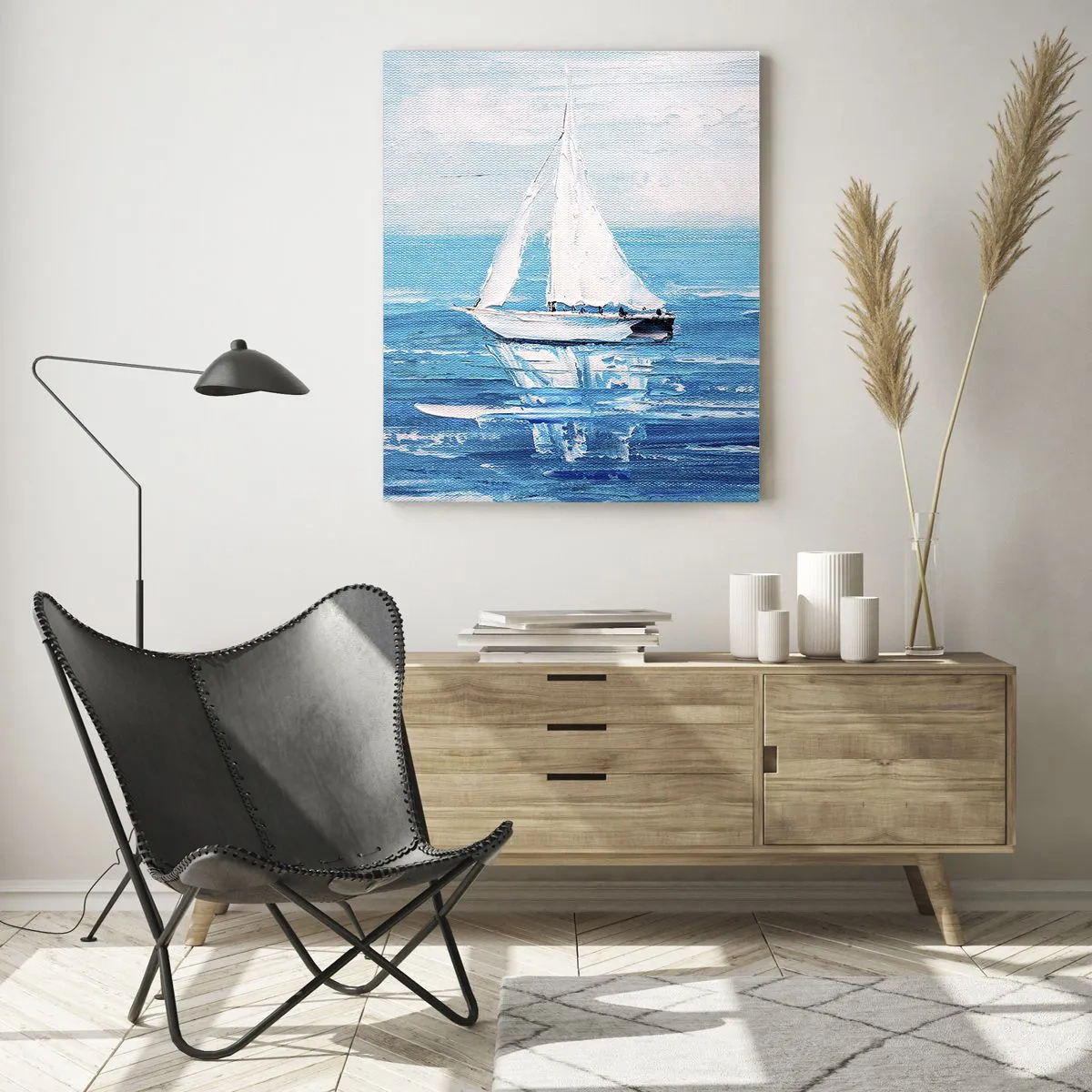 Schilderen op glas - Met een vriend aan mijn zijde - 50x70 cm