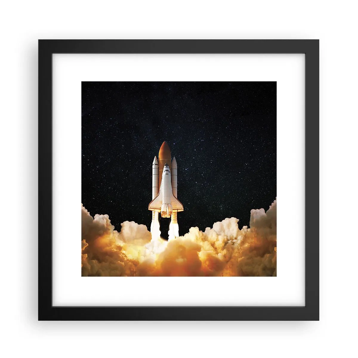 Poster in een zwarte lijst - Advertentie astra! - 30x30 cm