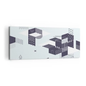 Schilderen op canvas - In de ziel van een wiskundige - 100x40 cm